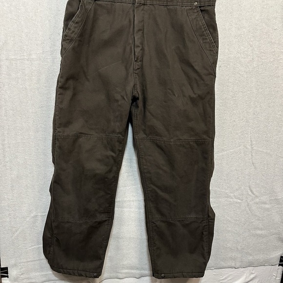 Berne Heartland Insulated Washed Duck Bin Overalls Large Regular Bark - Picture 2 of 16